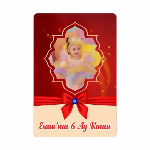 6 Ay Kınası Temalı Magnet - 10 Adet