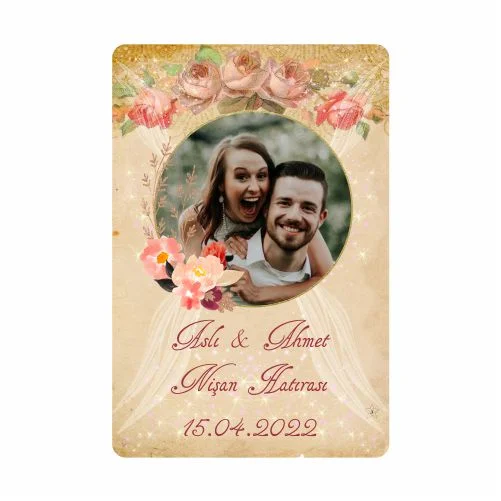 Düğün Nişan ve Kına Temalı Magnet - 24 Adet