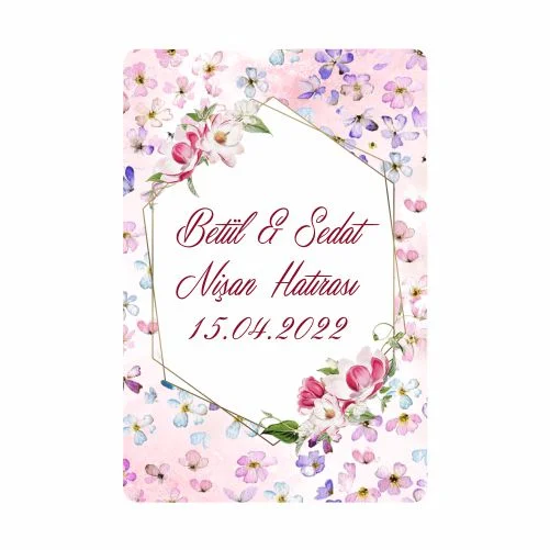 Düğün Nişan ve Kına Temalı Magnet - 24 Adet