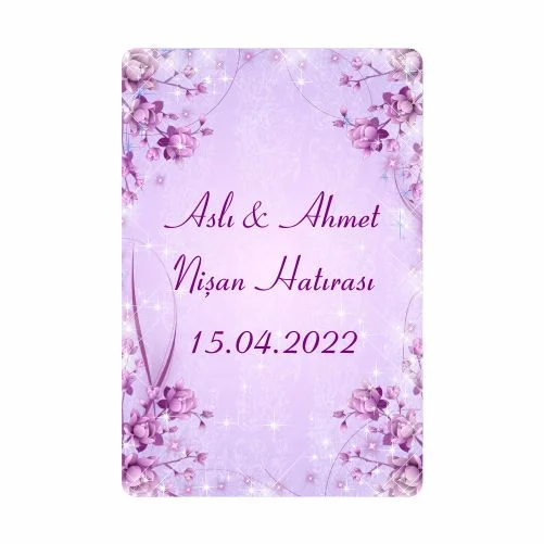 Düğün Nişan ve Kına Temalı Magnet - 24 Adet