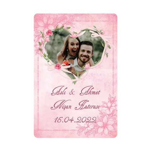 Düğün Nişan ve Kına Temalı Magnet - 24 Adet