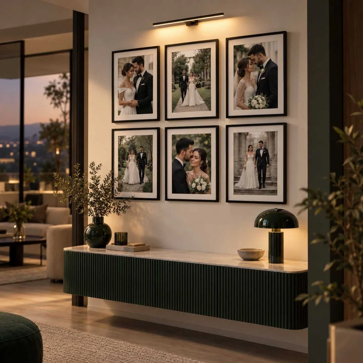 Yapışkanlı Sök Tak Çerçeve 20x30 cm - 6 Adet – Çivisiz, İzsiz Fotoğraf Çerçevesi - Aplik Işık Hediye - Kişiye Özel | Bicazip - 2. görsel