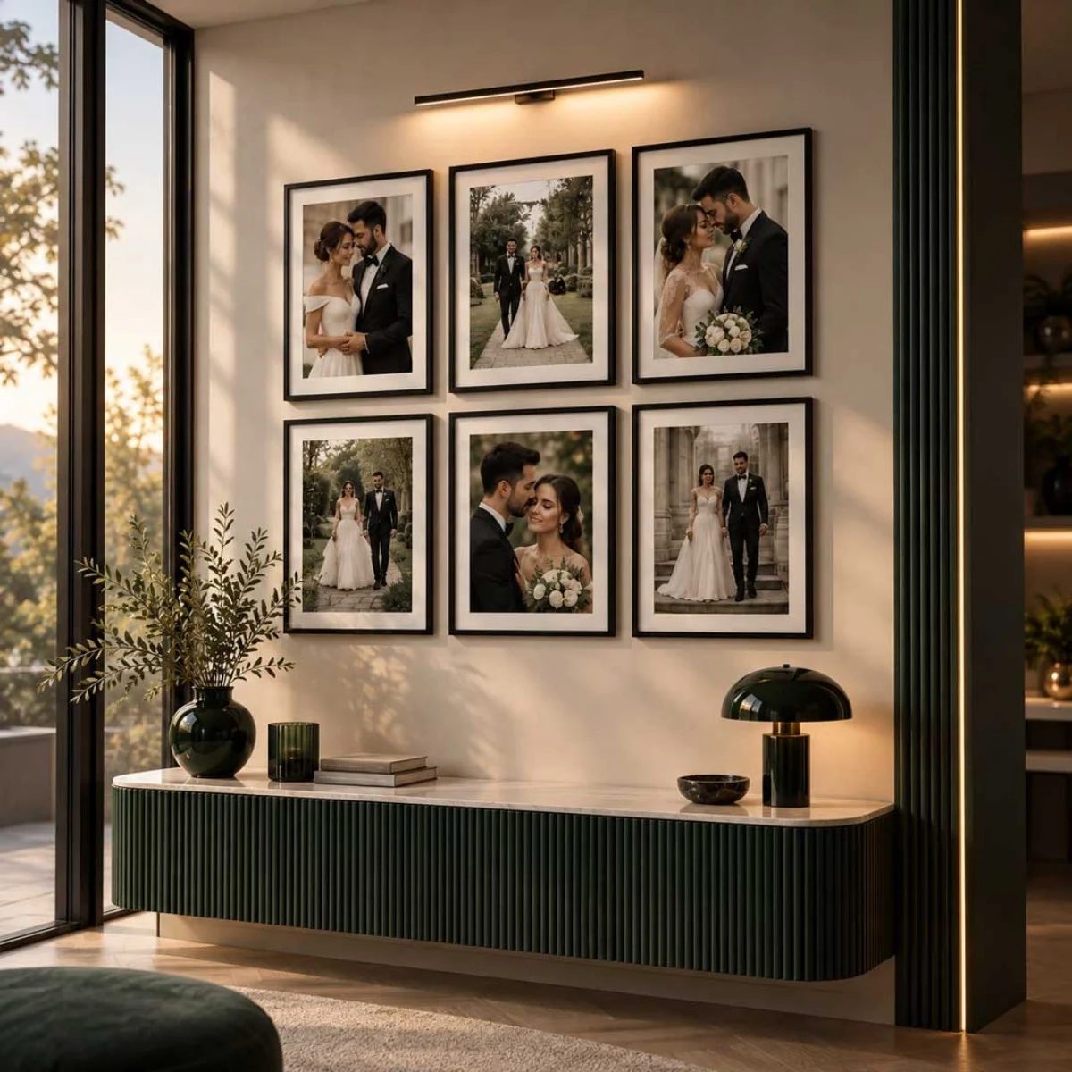Yapışkanlı Sök Tak Çerçeve 20x30 cm - 6 Adet – Çivisiz, İzsiz Fotoğraf Çerçevesi - Aplik Işık Hediye - Kişiye Özel | Bicazip - 3. görsel