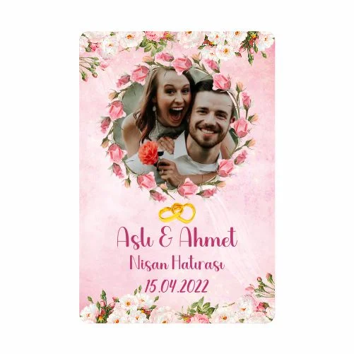 Düğün Nişan ve Kına Temalı Magnet - 24 Adet