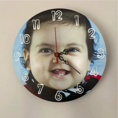 Fotoğraf Baskılı Ahşap Saat