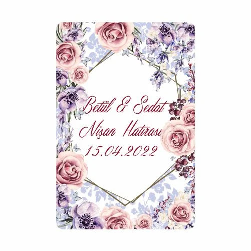 Düğün Nişan ve Kına Temalı Magnet - 24 Adet