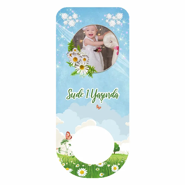 Çiçek Temalı Dikdörtgen Açacak Magneti