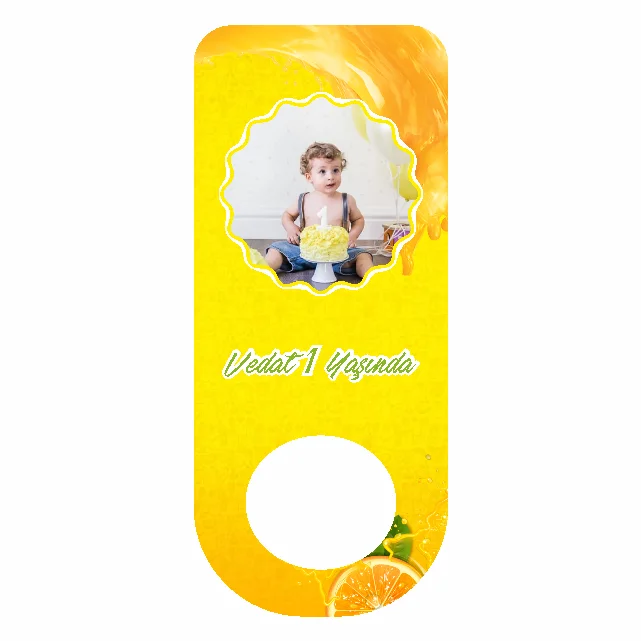 Limon Temalı Dikdörtgen Açacak Magneti