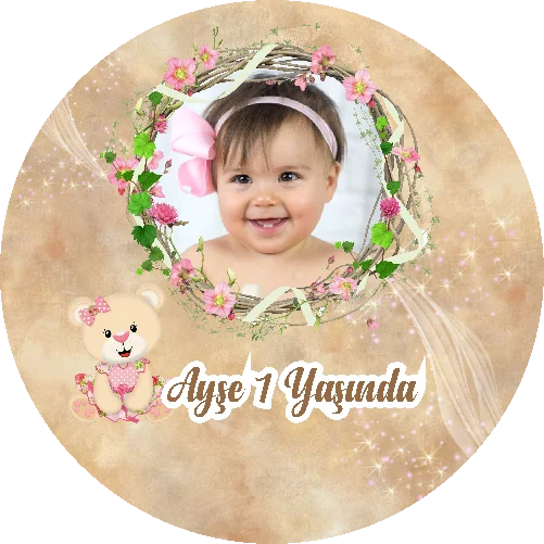 Ayıcık Temalı Yuvarlak Açacak Magneti