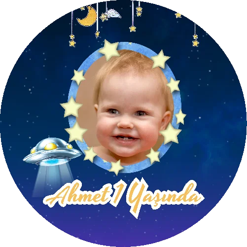 Gezegen Temalı Yuvarlak Açacak Magneti