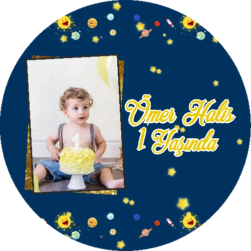 Gezegen Temalı Yuvarlak Açacak Magneti