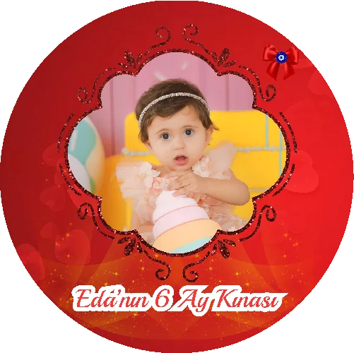 Kına Temalı Yuvarlak Açacak Magneti