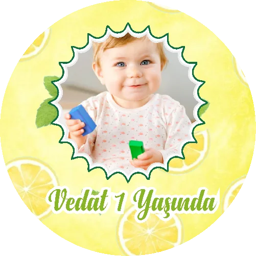 Limon Temalı Yuvarlak Açacak Magneti