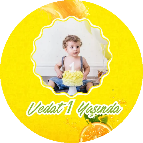 Limon Temalı Yuvarlak Açacak Magneti