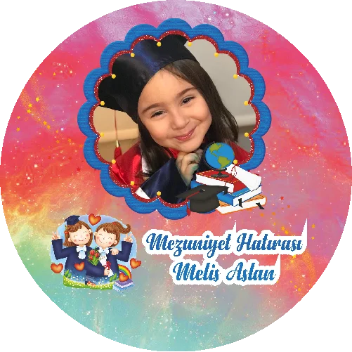 Mezuniyet Temalı Yuvarlak Açacak Magneti