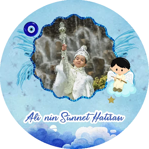 Sünnet Temalı Yuvarlak Açacak Magneti