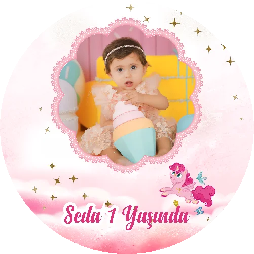 Unıcorn Temalı Yuvarlak Açacak Magneti