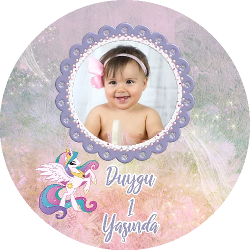 Unıcorn Temalı Yuvarlak Açacak Magneti