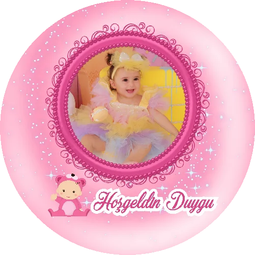 Yenidoğan Temalı Yuvarlak Açacak Magneti