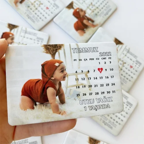 Takvim Tasarımlı Doğum Günü Magnet  - 10 Adet
