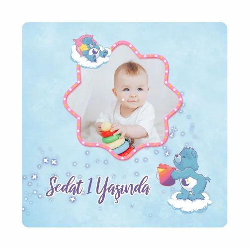 Ayıcık Temalı Doğum Günü Magneti - 24 Adet