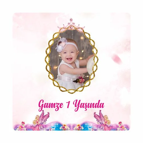 Barbie Temalı Doğum Günü Magneti - 24 Adet