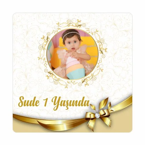 Çiçek Temalı Doğum Günü Magneti - 24 Adet