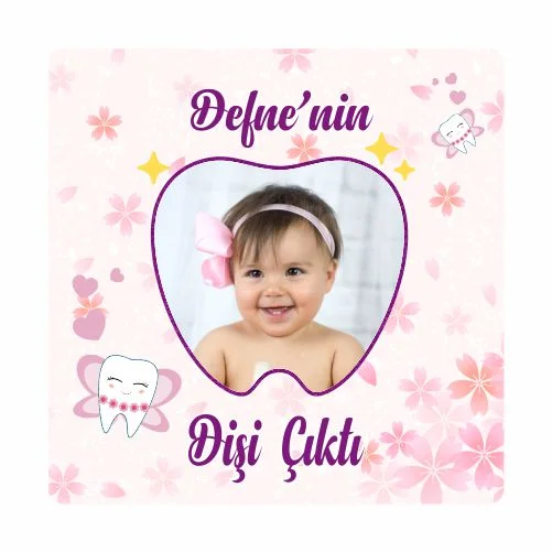 Diş Buğdayı Temalı Doğum Günü Magneti - 24 Adet