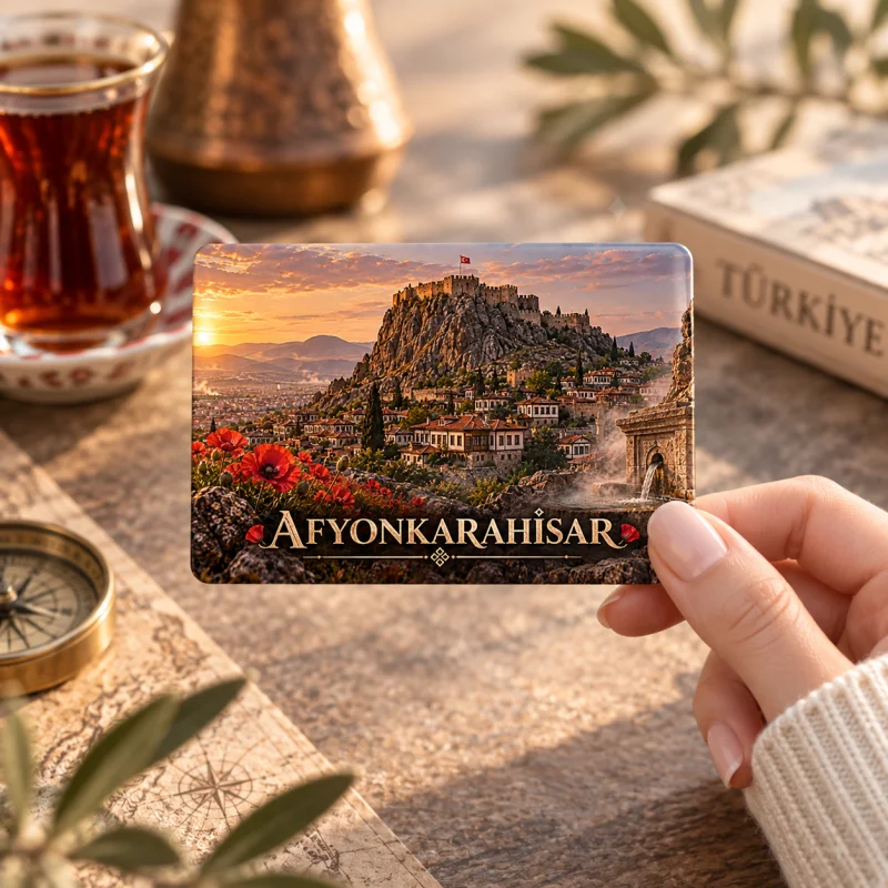 Afyonkarahisar Magnet - Kişiye Özel Şehir Buzdolabı Magneti