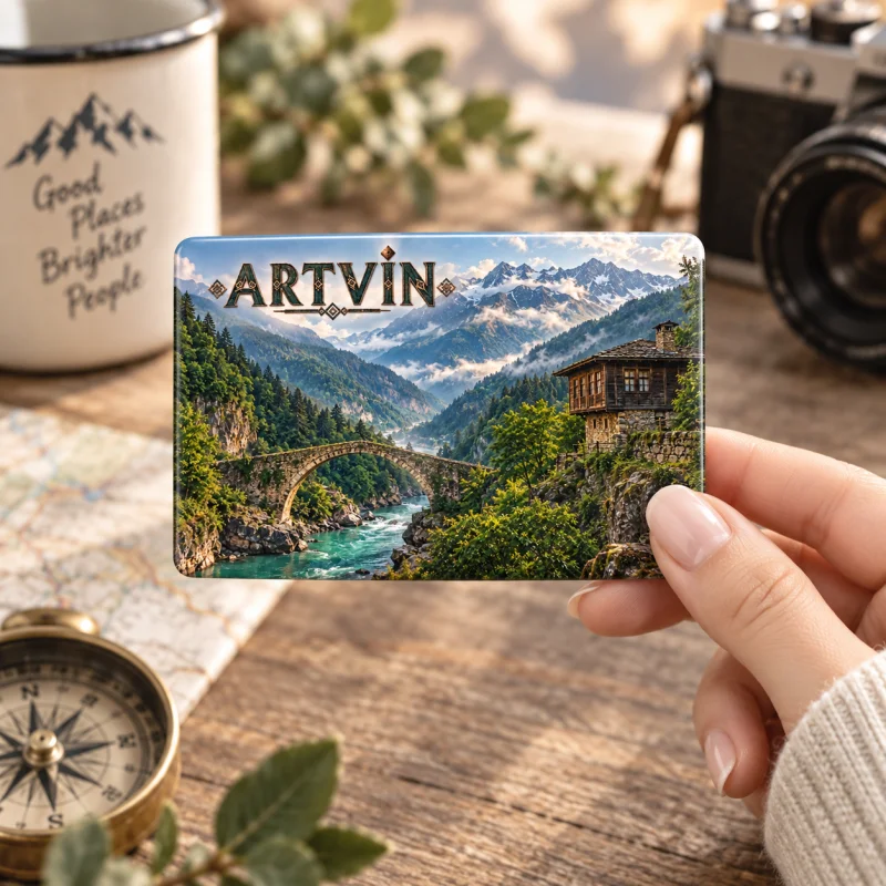Artvin Magnet - Kişiye Özel Şehir Buzdolabı Magneti