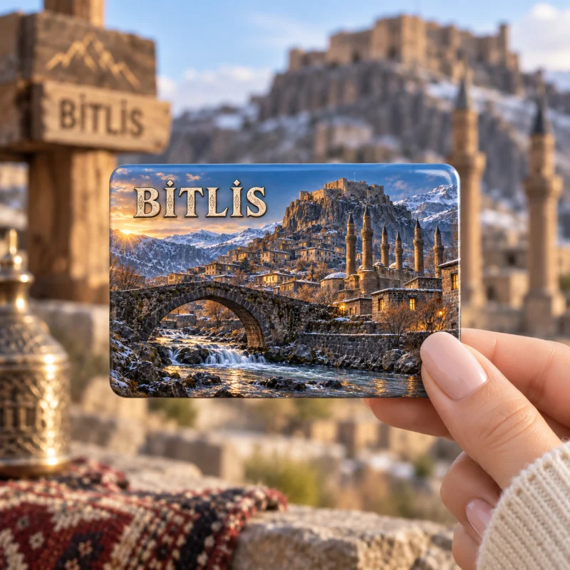 Bitlis Magnet - Kişiye Özel Şehir Buzdolabı Magneti