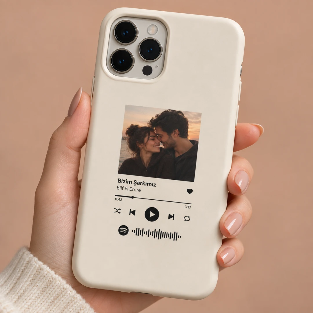 Spotify Bizim Şarkımız Kişiye Özel Telefon Kılıfı - Tüm Modeller