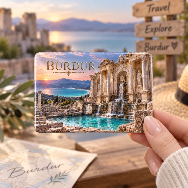 Burdur Magnet - Kişiye Özel Şehir Buzdolabı Magneti