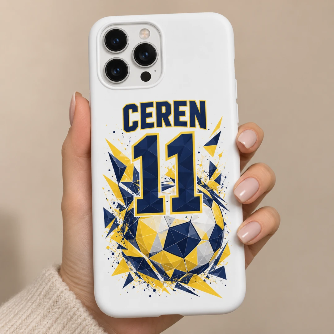 Futbol Forma Temalı Geometrik Desenli Taraftar Model 1 Telefon Kılıfı - Tüm Modeller