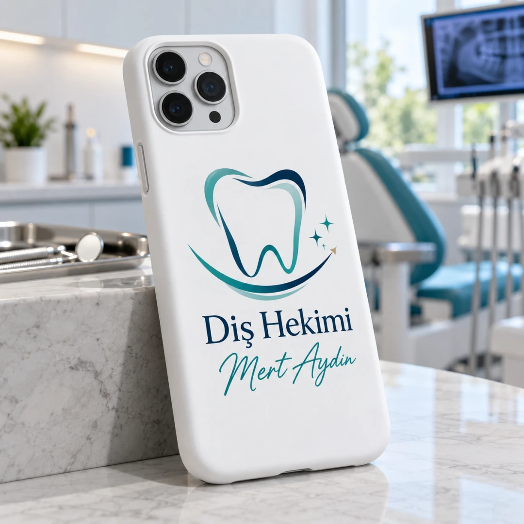 Diş Hekimlerine Özel Diş Motifli Telefon Kılıfı - Tüm Modeller
