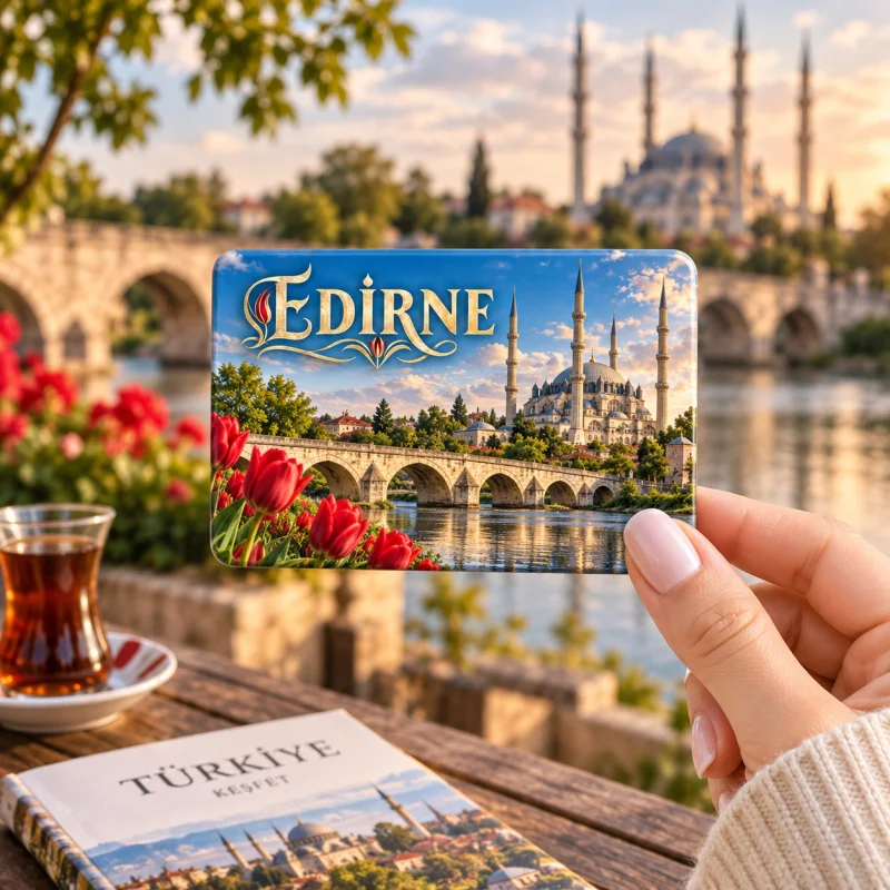 Edirne Magnet - Kişiye Özel Şehir Buzdolabı Magneti