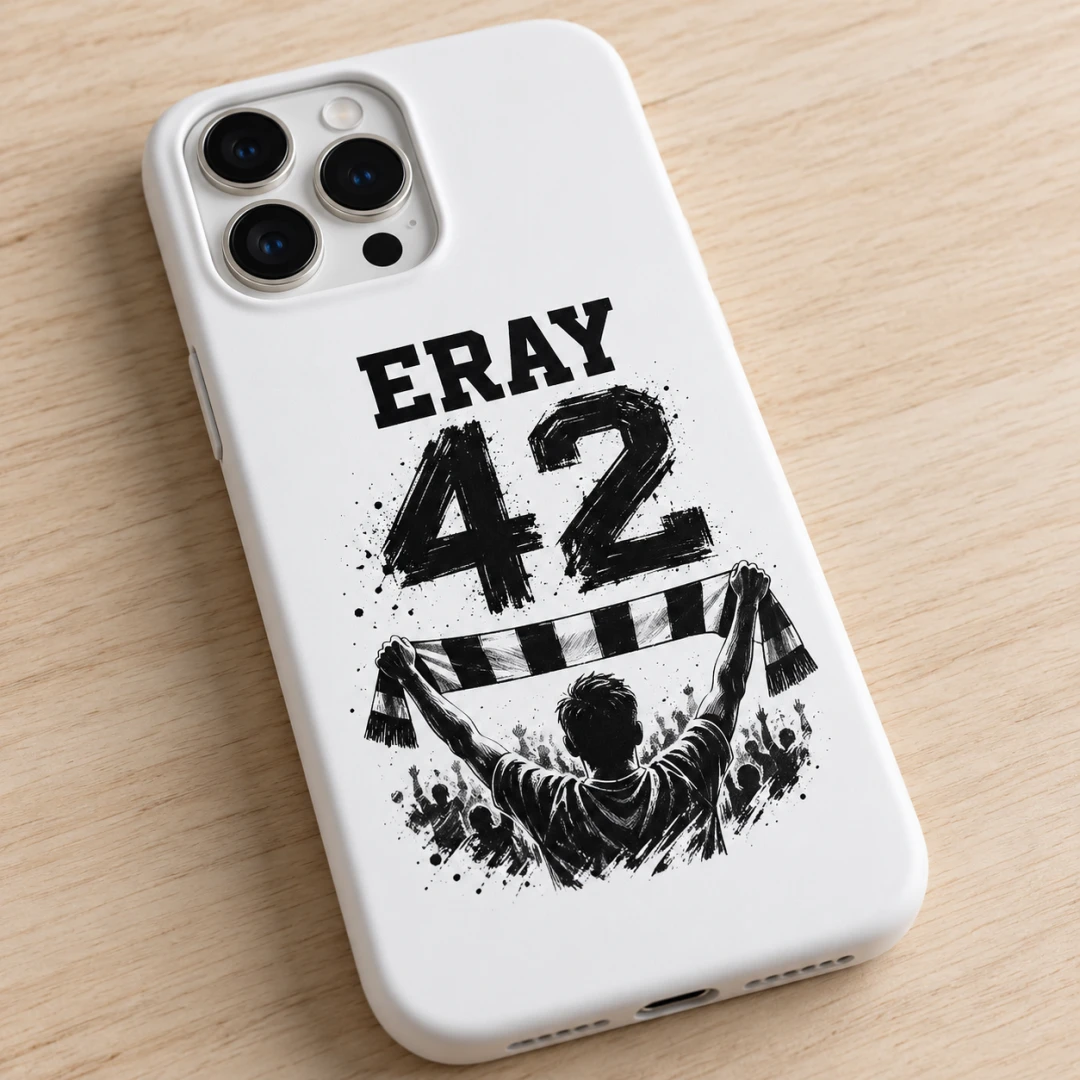 Siyah-Beyaz Taraftar Model 3 Telefon Kılıfı - Tüm Modeller