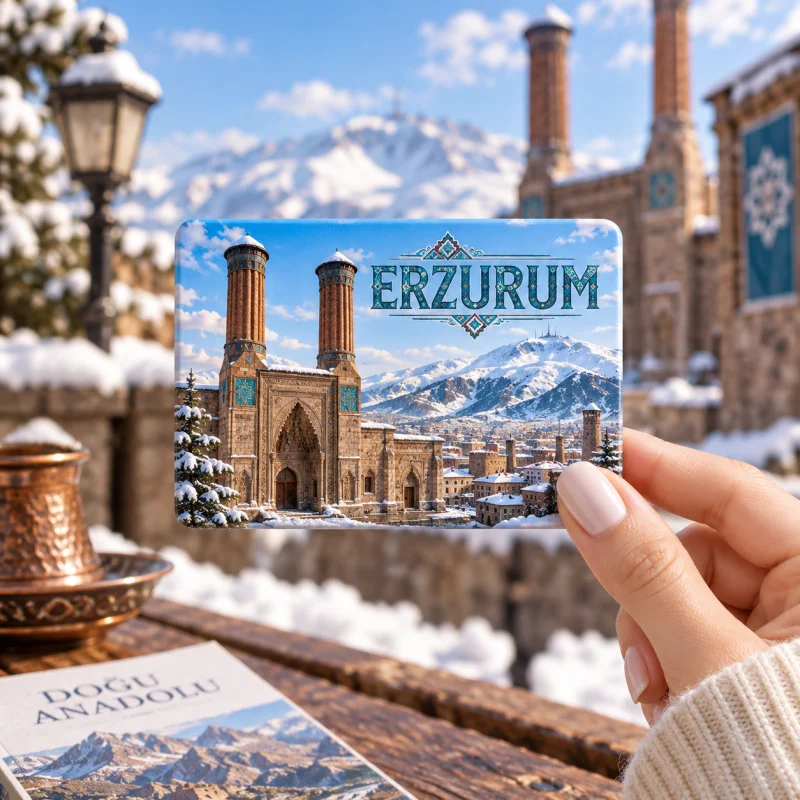Erzurum Magnet - Kişiye Özel Şehir Buzdolabı Magneti