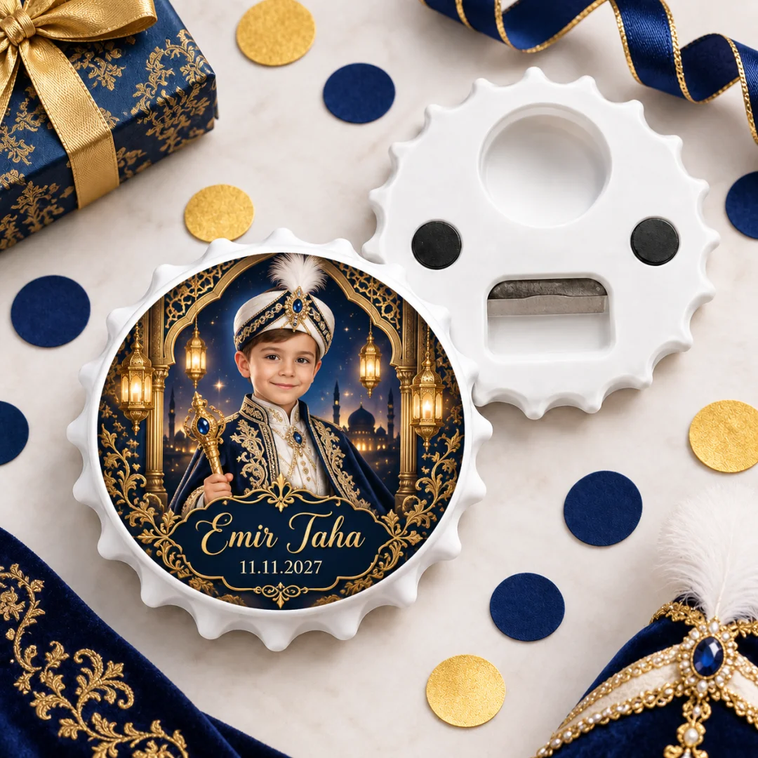 Fotoğraflı Sünnet Dolmabahçe Yuvarlak Açacak Magnet