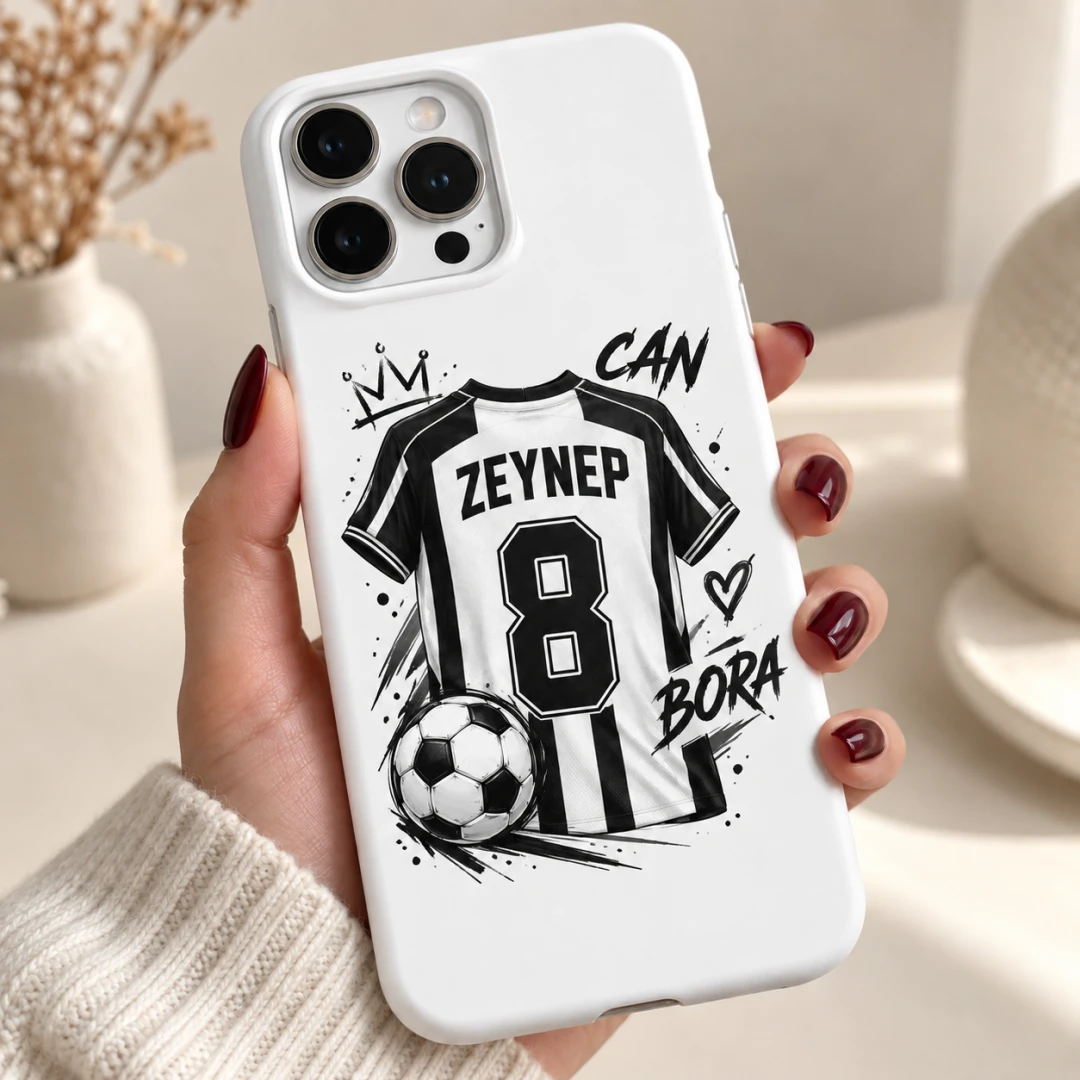 Futbol Forma Temalı Kamera Altı Baskılı Taraftar Model 1 Telefon Kılıfı - Tüm Modeller
