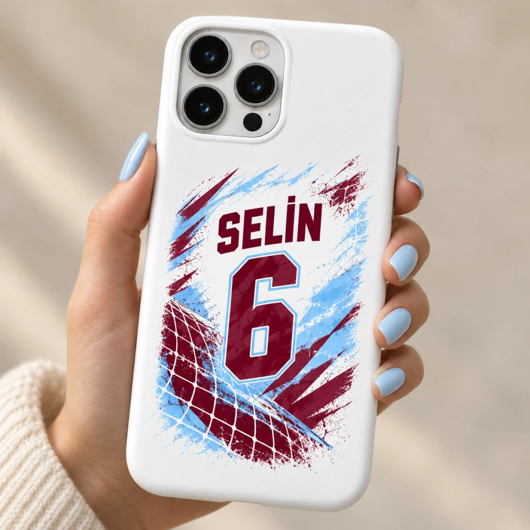 Futbol Forma Temalı Merkez Baskılı Taraftar Telefon Kılıfı - Tüm Modeller