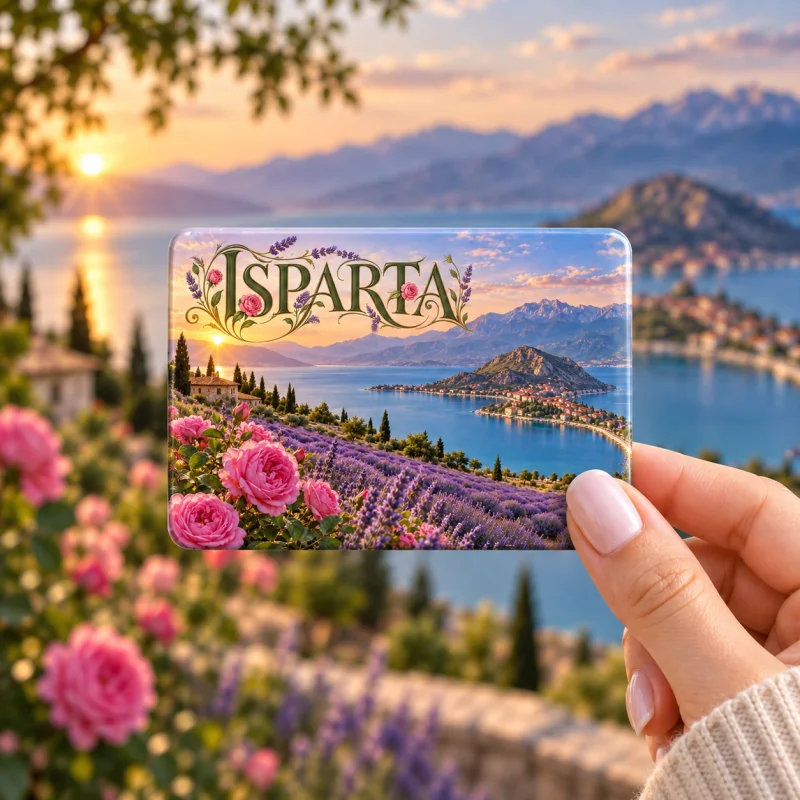 Isparta Magnet - Kişiye Özel Şehir Buzdolabı Magneti