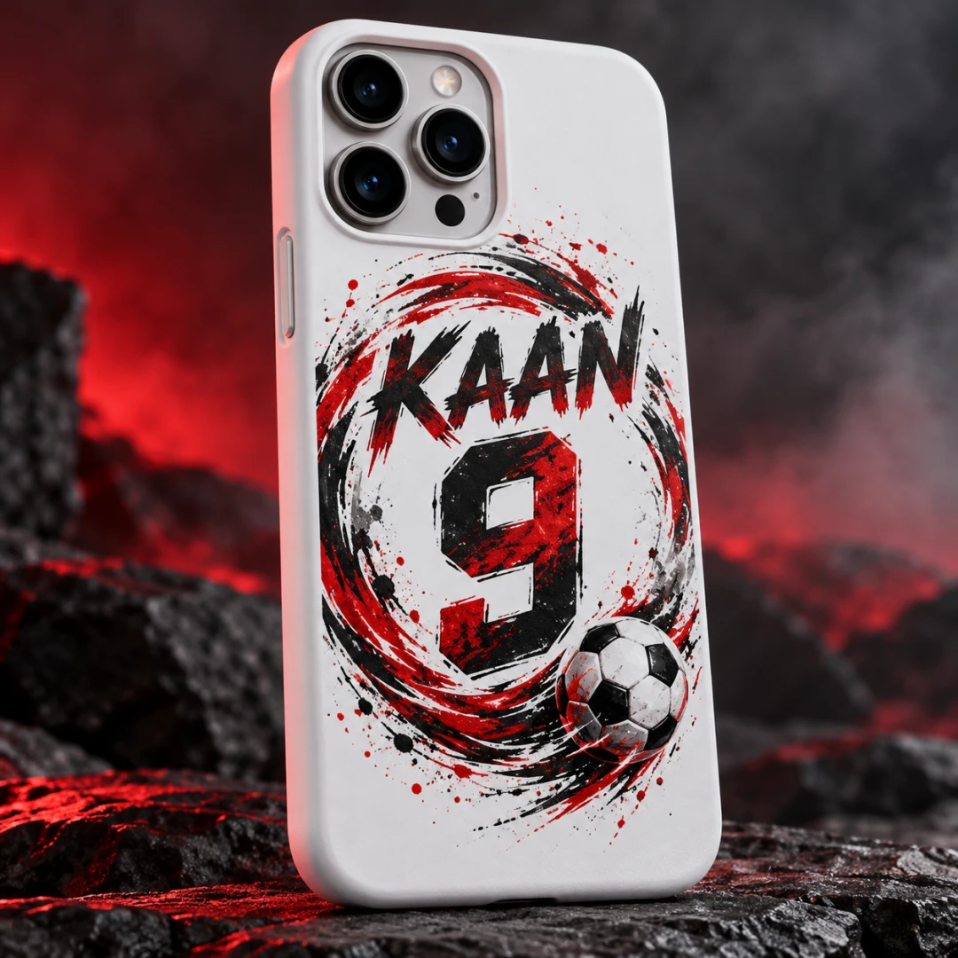 Kırmızı-Siyah Taraftar Telefon Kılıfı - Tüm Modeller