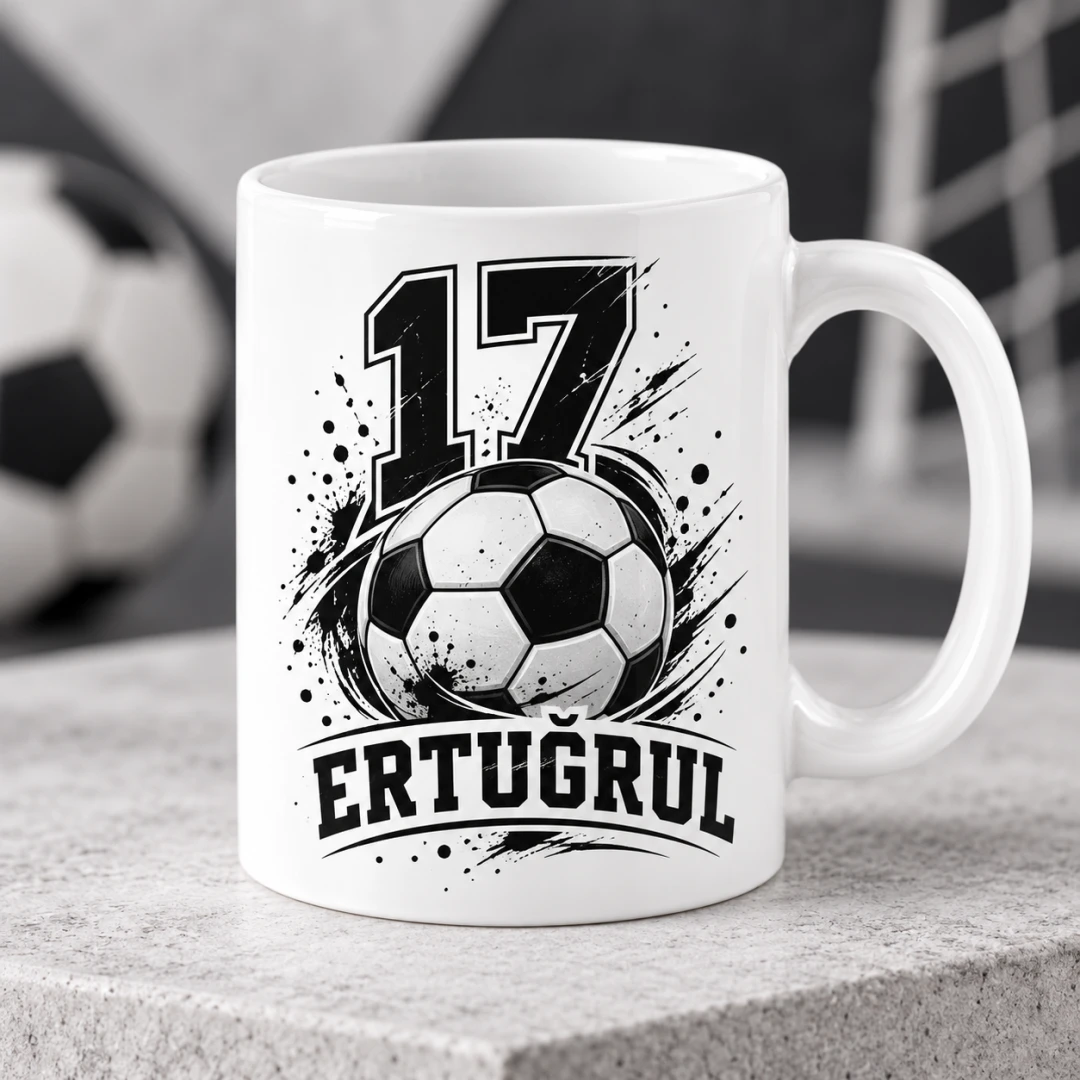 Kişiye Özel Futbol Taraftar Bordo Mavi Modern Kupa Bardak