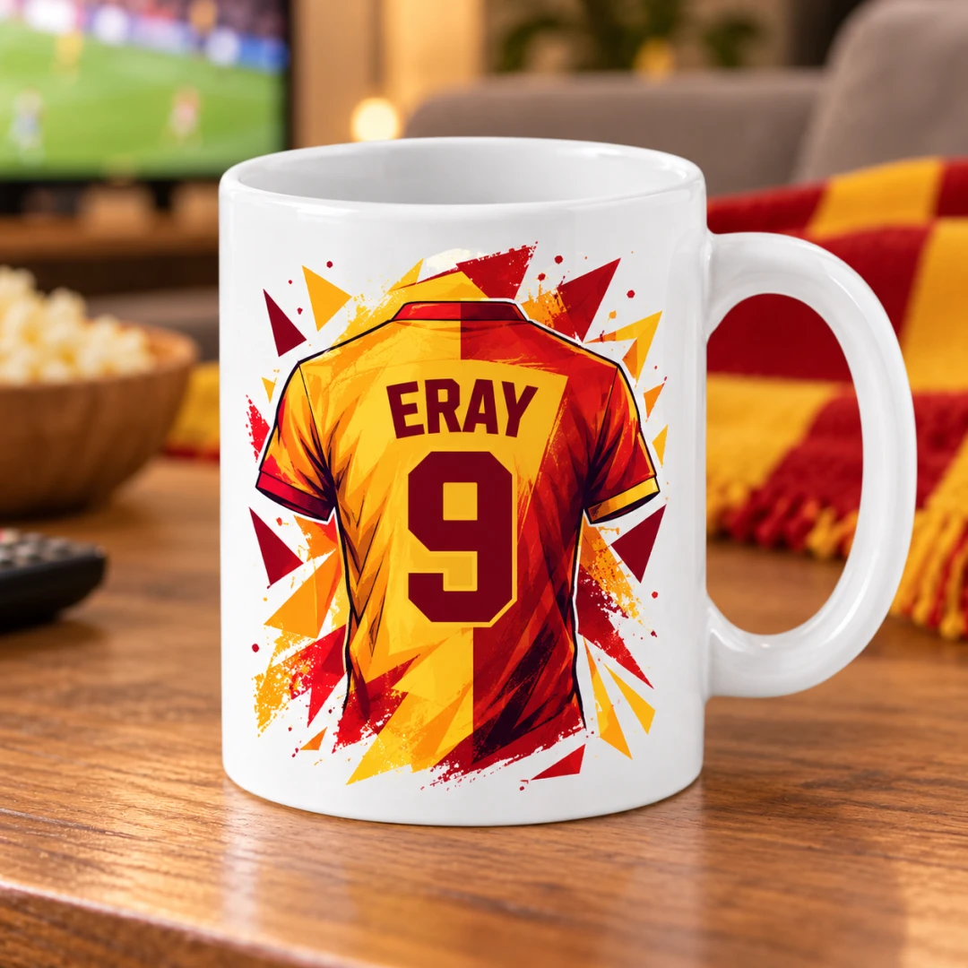 Kişiye Özel Futbol Taraftar Kaleci Eldivenli Kupa Bardak