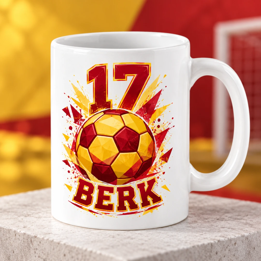 Kişiye Özel Futbol Taraftar Spor Rozet Tasarım Kupa Bardak