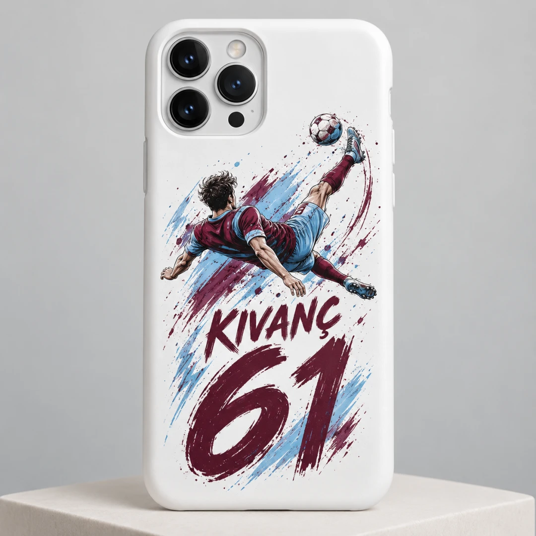 Futbol Forma Temalı Röveşata Baskılı Taraftar Telefon Kılıfı - Tüm Modeller