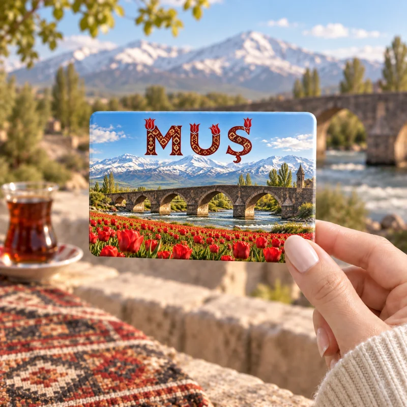 Muş Magnet - Kişiye Özel Şehir Buzdolabı Magneti