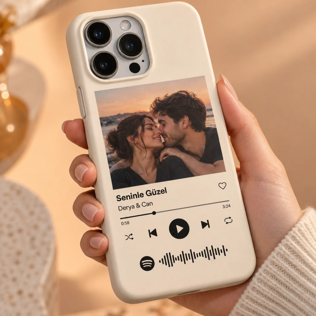 Spotify Temalı Kişiye Özel Telefon Kılıfı - Tüm Modeller