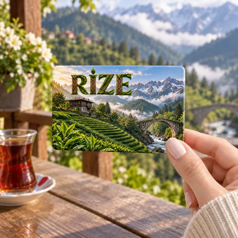 Rize Magnet - Kişiye Özel Şehir Buzdolabı Magneti